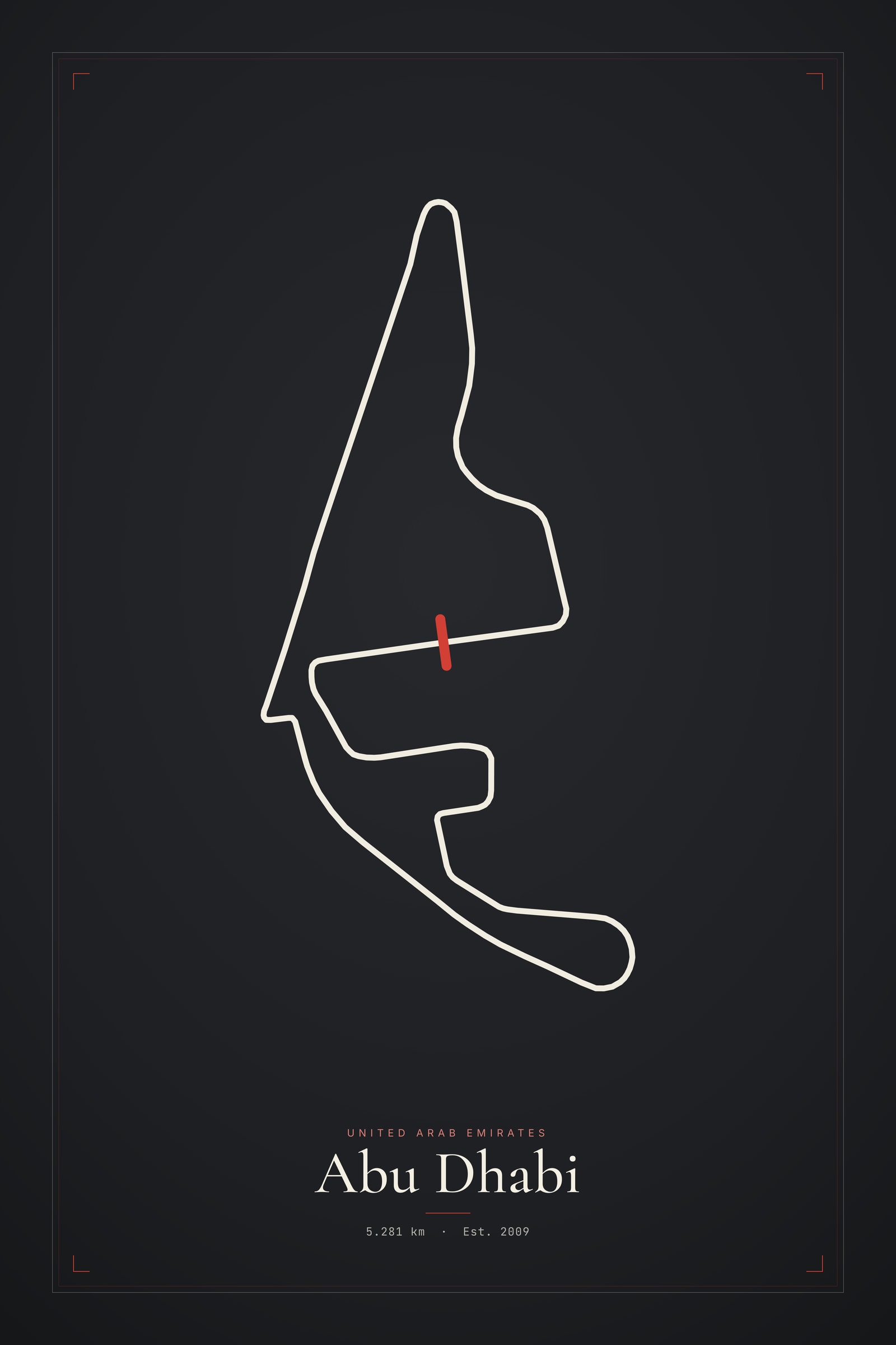 Abu Dhabi — Circuit Print