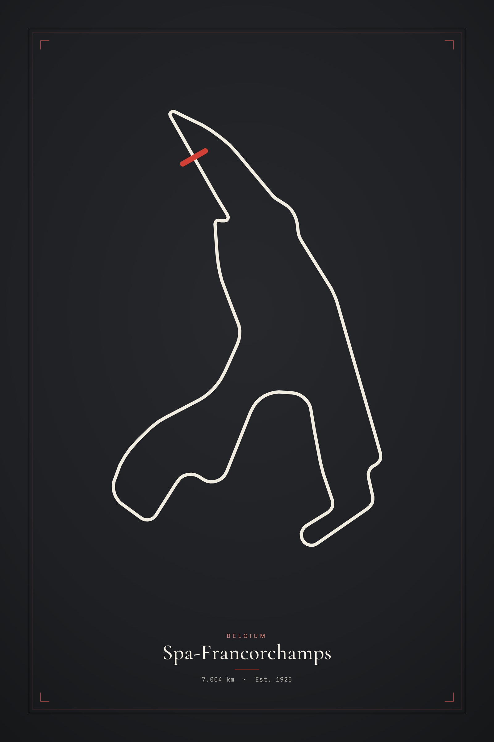 Spa-Francorchamps — Circuit Print