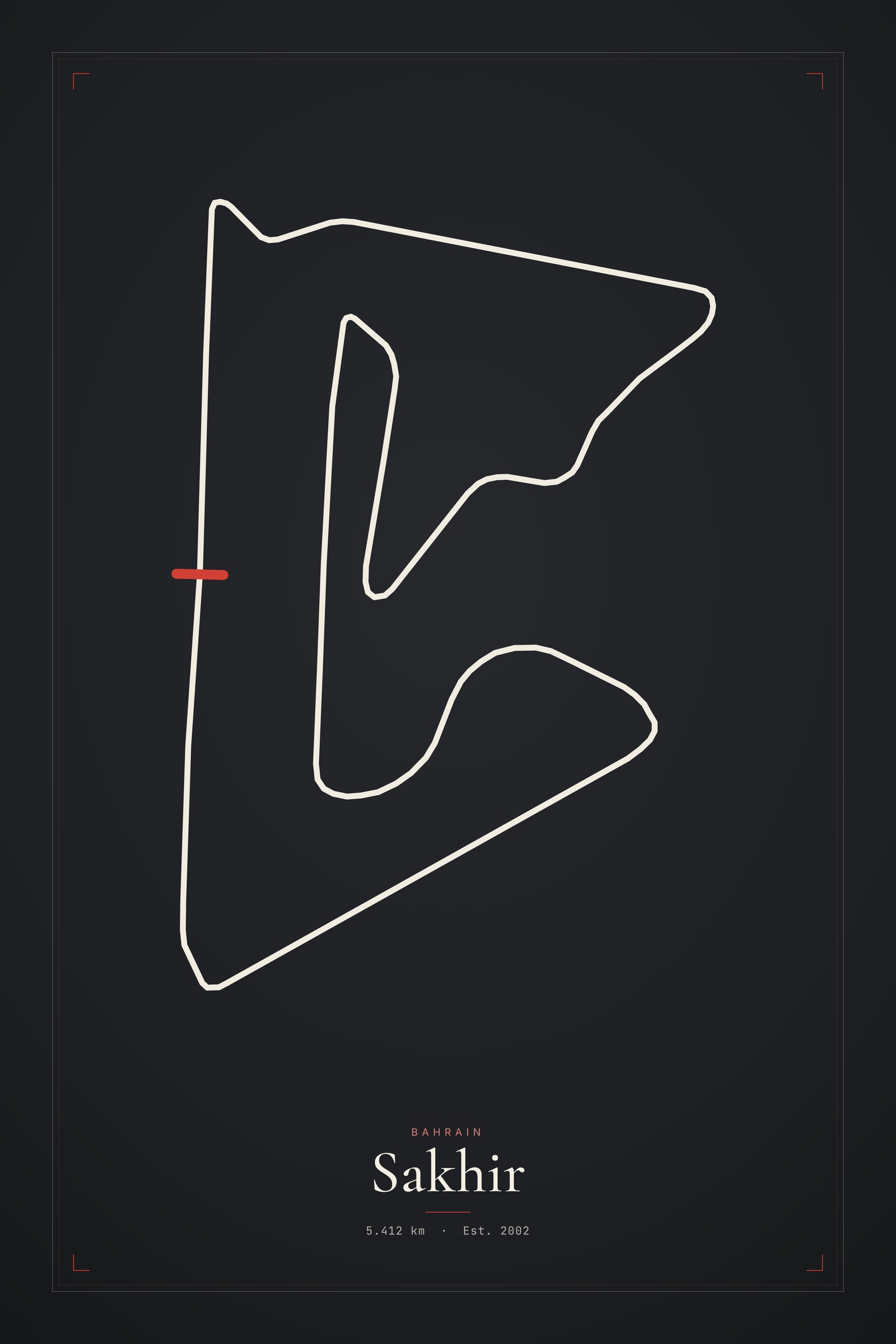 Sakhir — Circuit Print