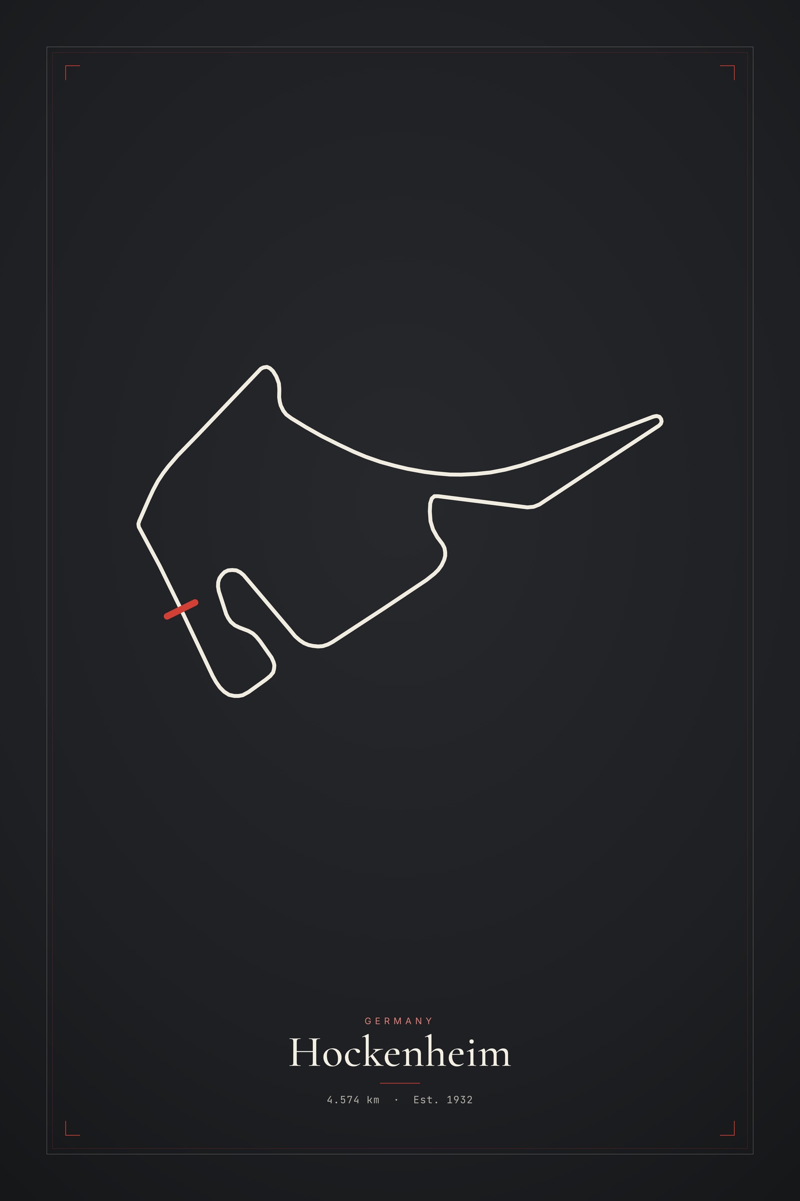 Hockenheim — Circuit Print