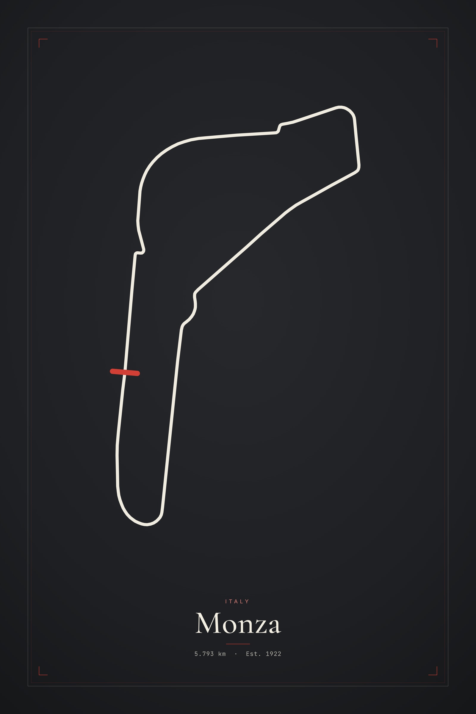 Monza — Circuit Print