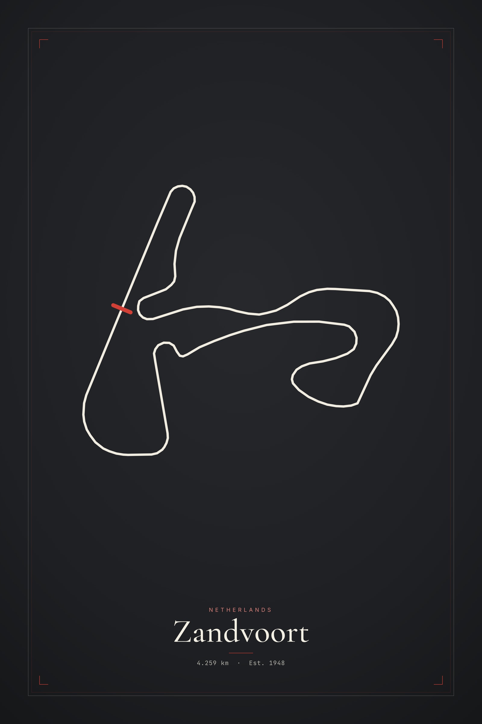 Zandvoort — Circuit Print
