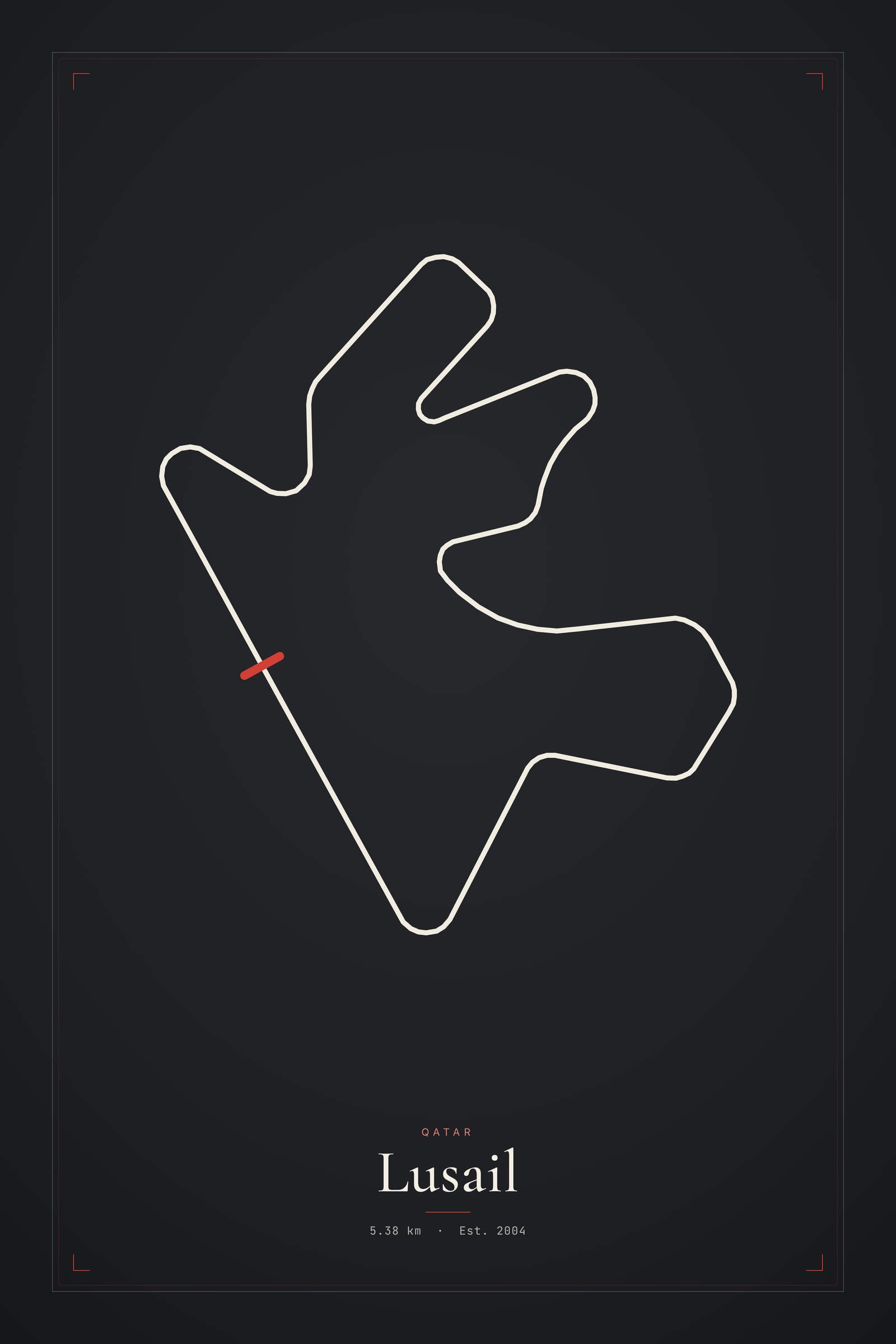 Lusail — Circuit Print