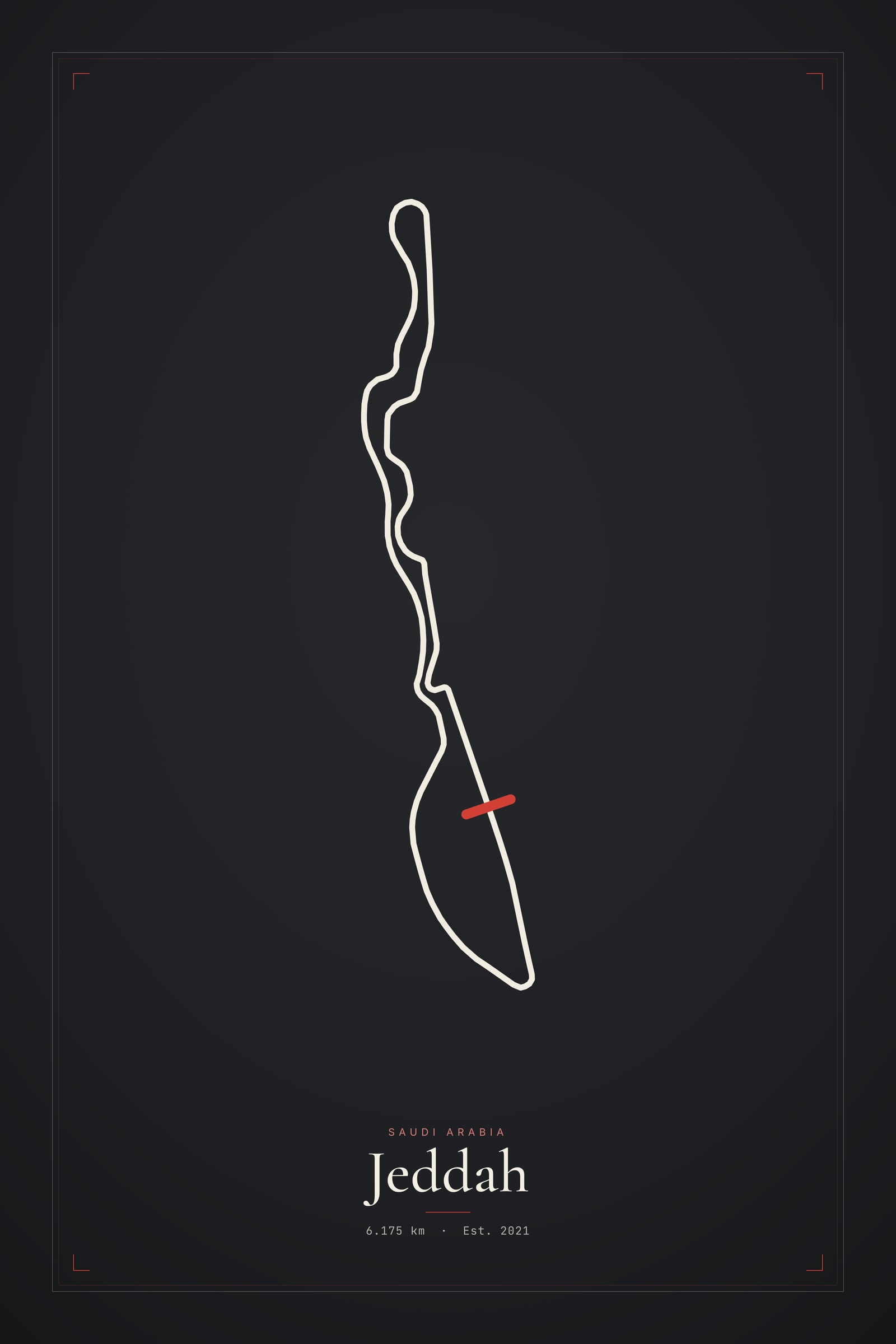 Jeddah — Circuit Print
