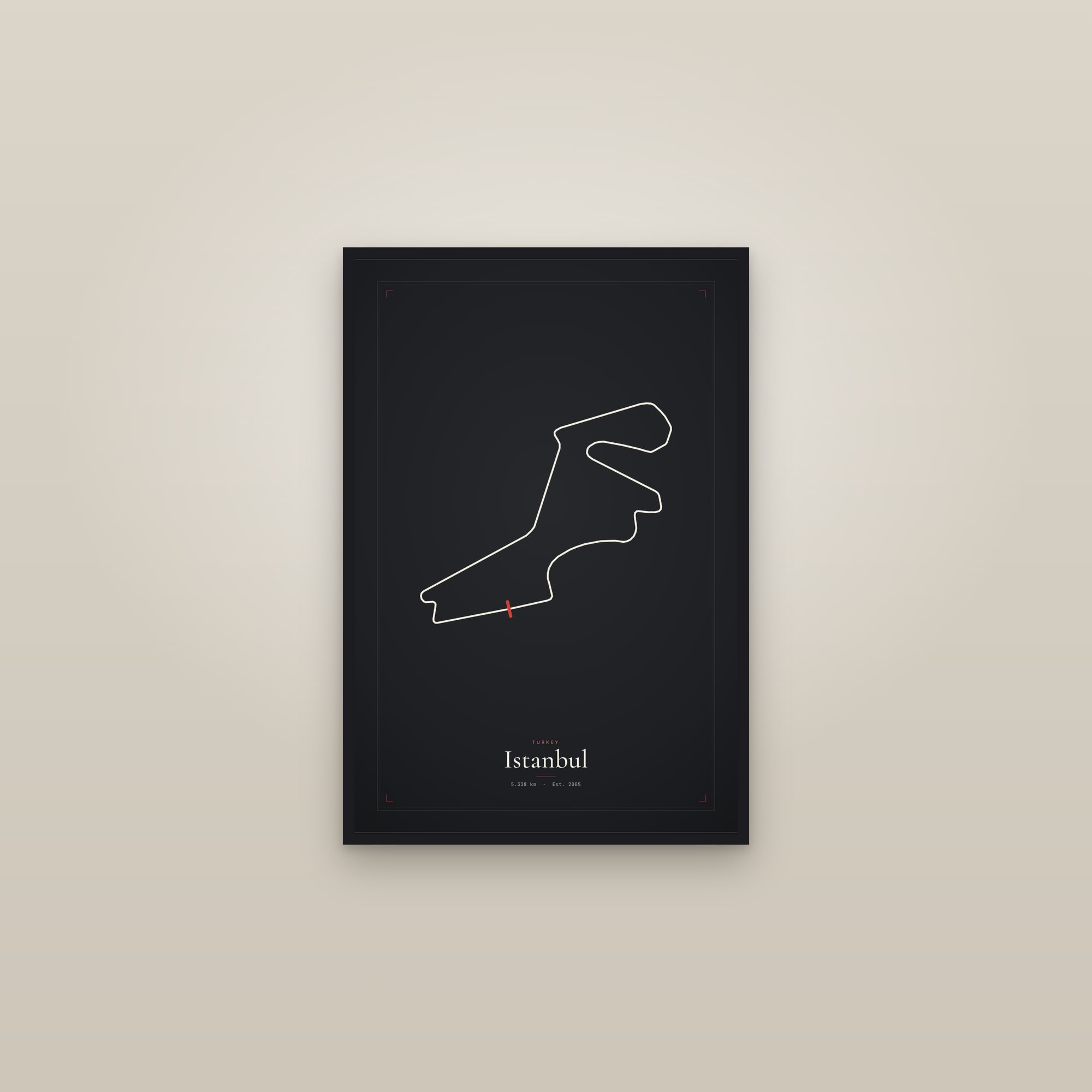 Istanbul — Circuit Print — framed in a gallery setting