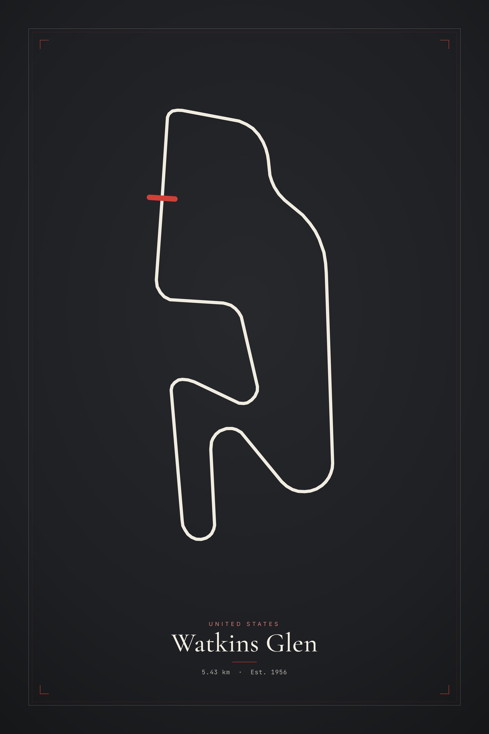 Watkins Glen — Circuit Print