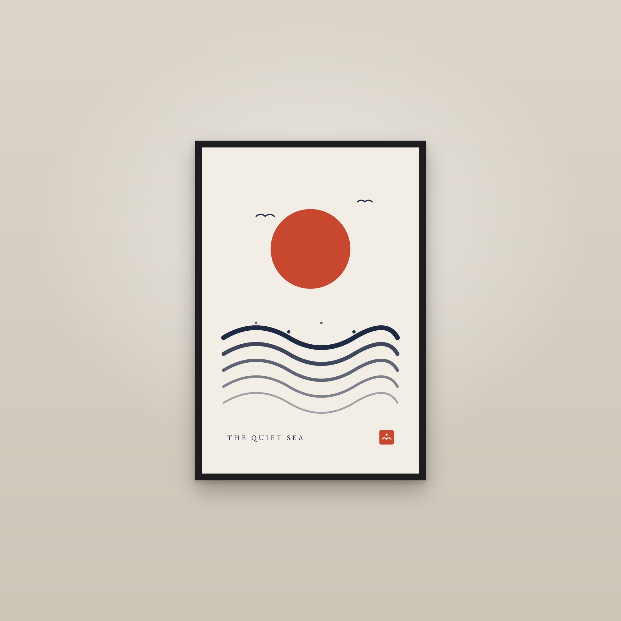 Japanese Wave Print — The Quiet Sea